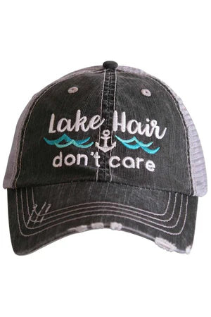 Lake Hair Don't Care Trucker Hat