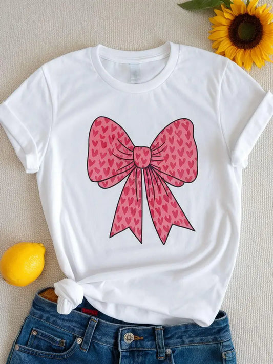 Pink Bow Tee