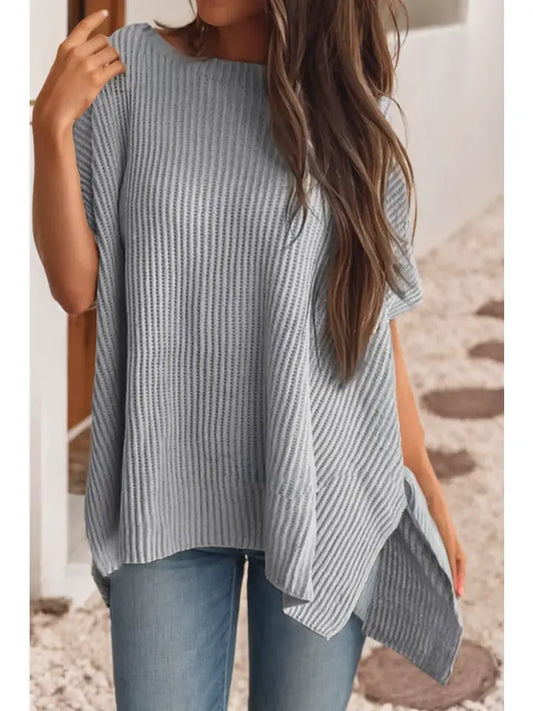 Side Slit Oversized Sweater