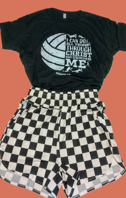 Christian Volleyball Graphic Tee