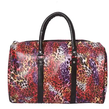 Red-Leopard Duffle Bag